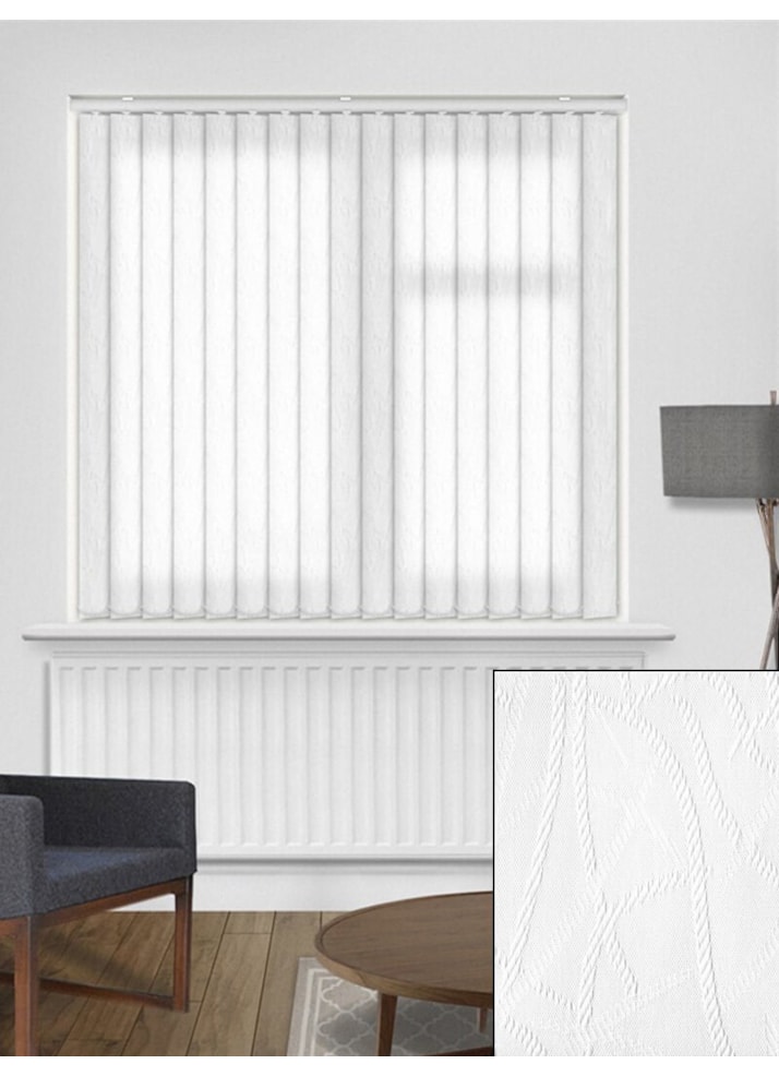 Rope White 89mm Daylight  Vertical Blind