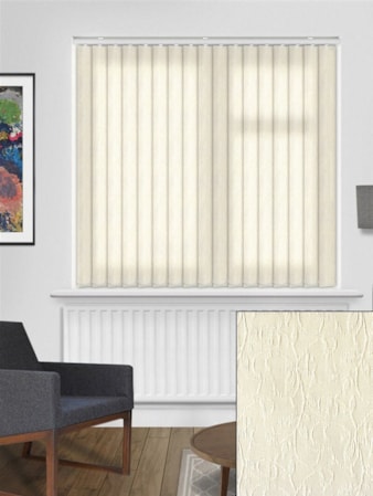 Salix Cream 89mm Daylight Vertical Blind