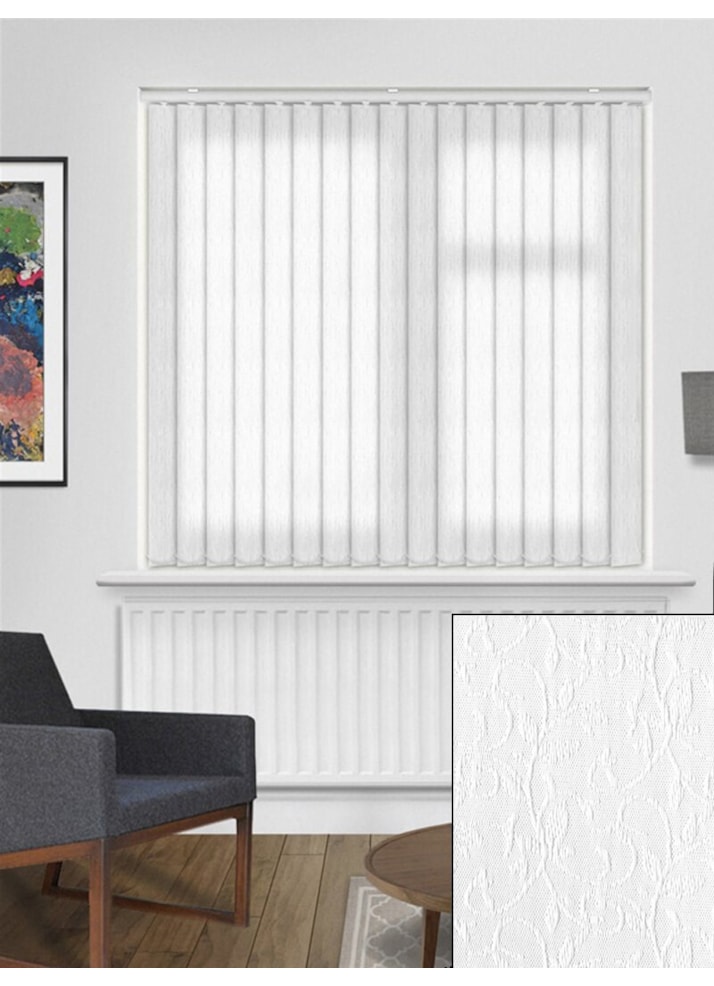 Salix White 89mm Daylight Vertical Blind