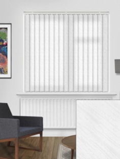 Tidal White 89mm Daylight Vertical Blind