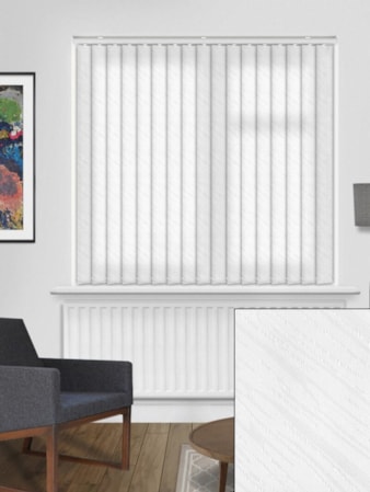 Tidal White 89mm Daylight Vertical Blind