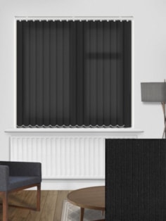 Candy Stripe Onyx 89mm Vertical Blind Replacement Slats