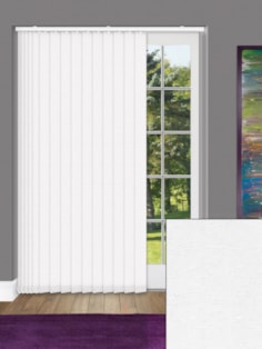 Hopscotch White 89mm Vertical Blind Replacement Slats