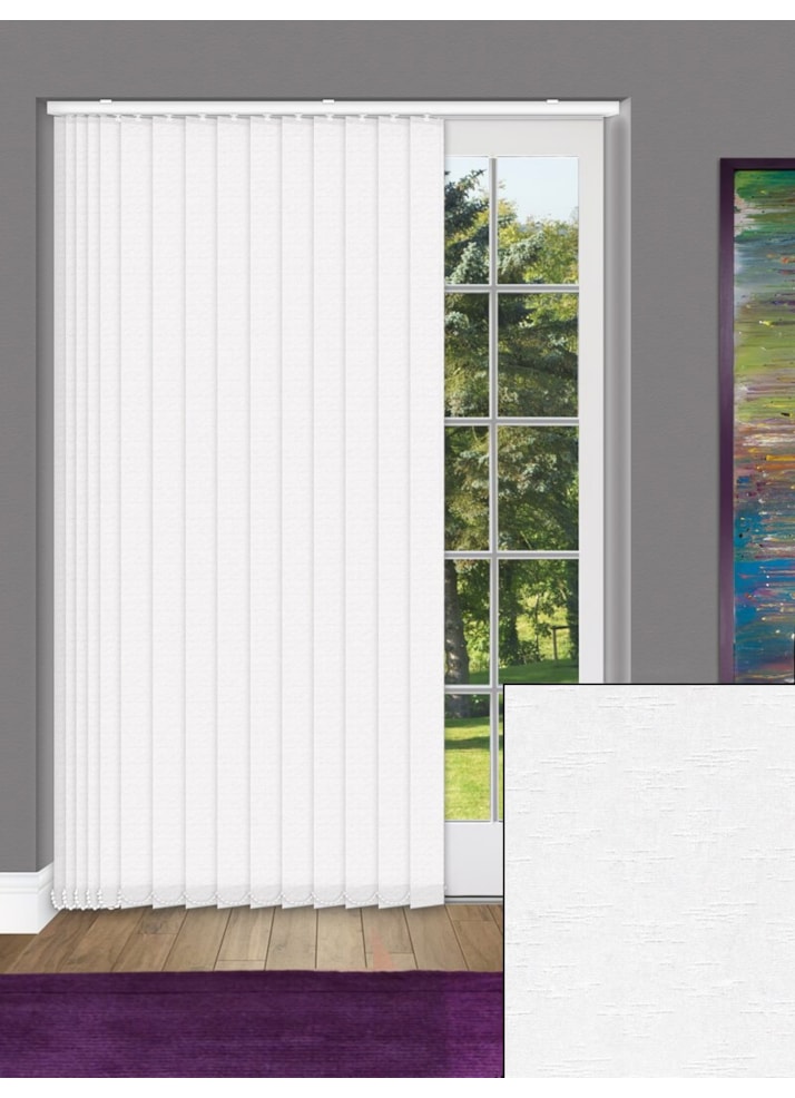 Hopscotch White 89mm Vertical Blind Replacement Slats