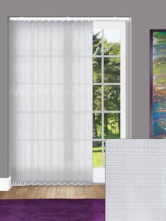 Lunar Grey Daylight 89mm Vertical Blind Replacement Slats