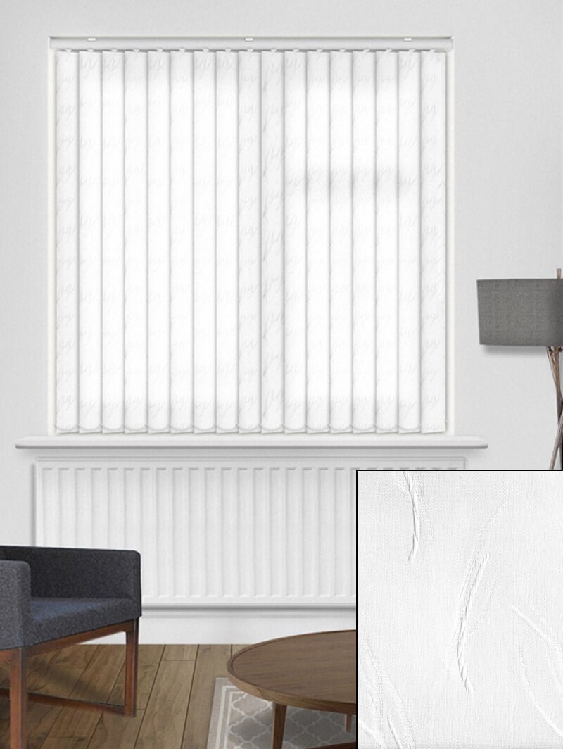 Tangle White 89mm Vertical Blind Replacement Slats