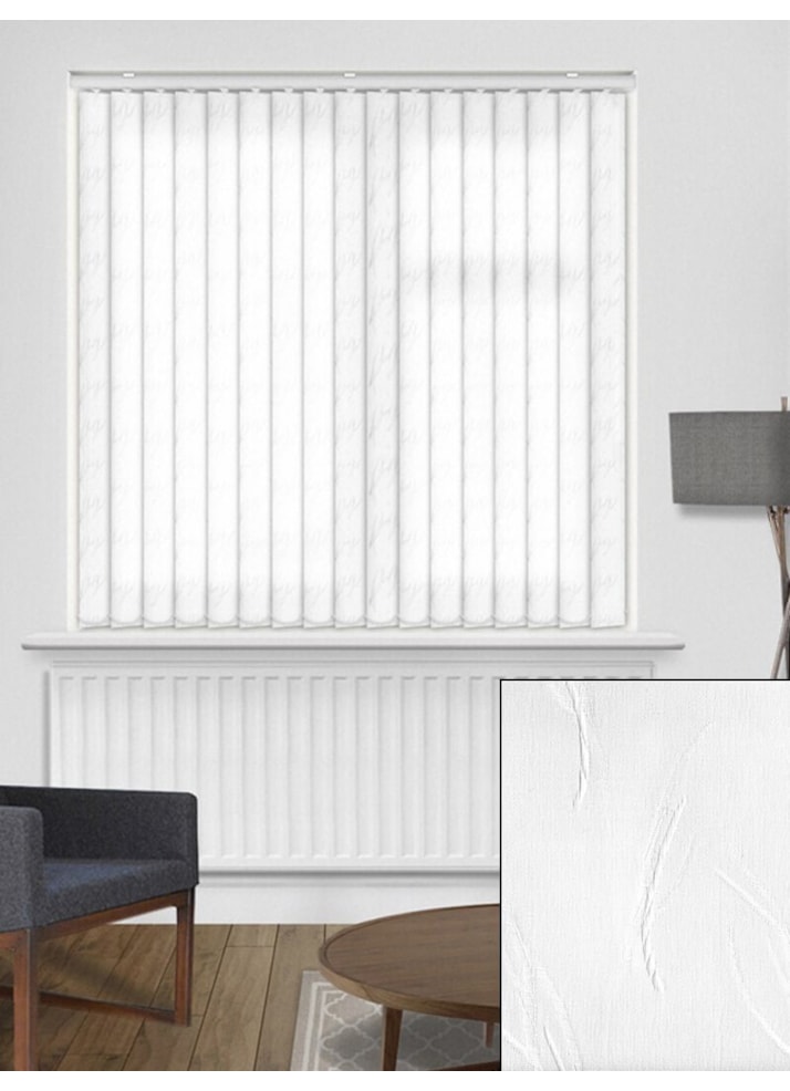 Tangle White 89mm Vertical Blind Replacement Slats