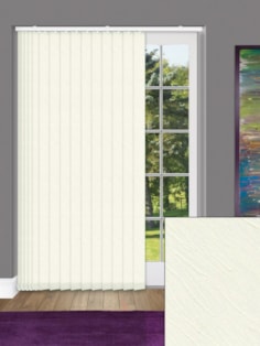 Zyon Beige Daylight 89mm Vertical Blind Replacement Slats