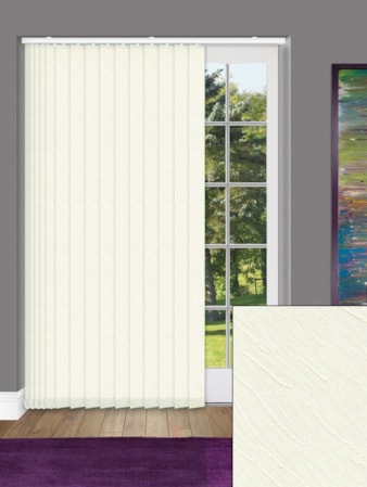 Zyon Beige Daylight 89mm Vertical Blind Replacement Slats