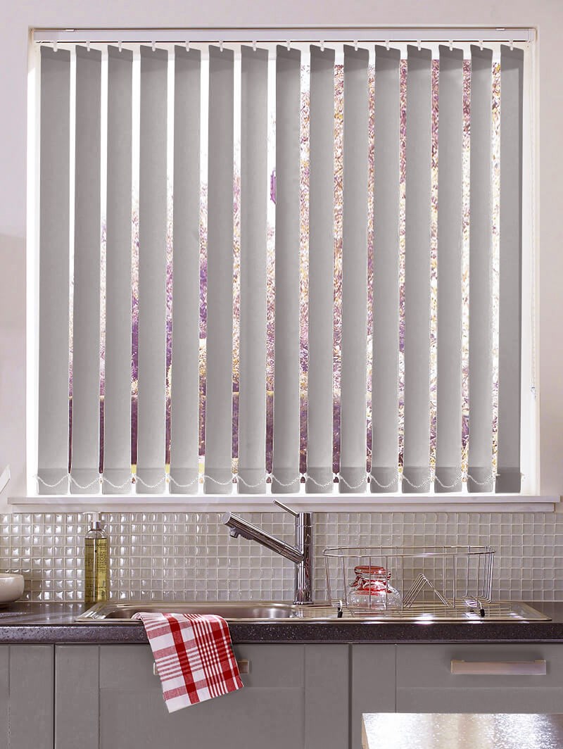 Chrome 89mm Daylight Vertical Blind