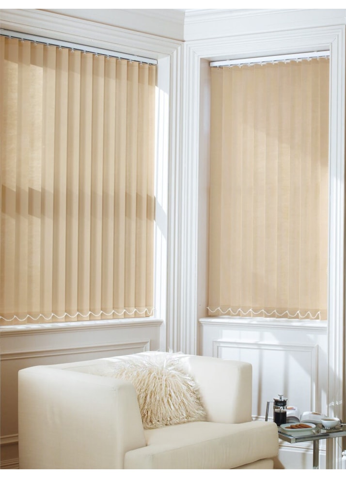 Beige Beauty 89mm Daylight Vertical Blind