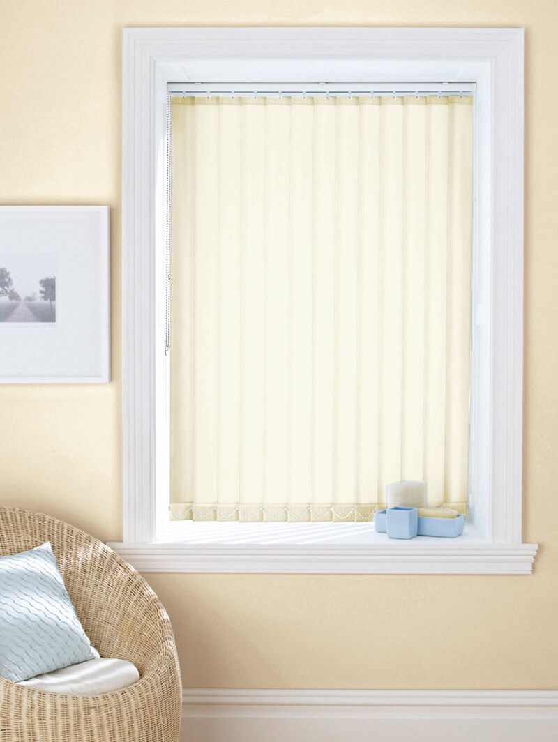 Buttercream 89mm Daylight Vertical Blind