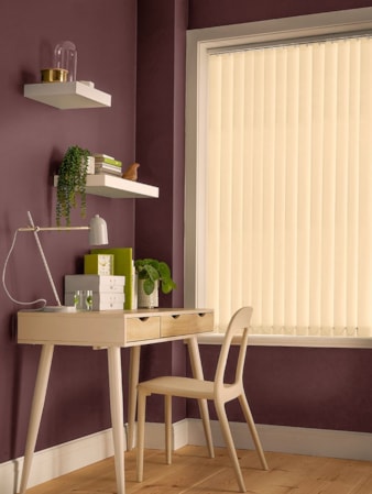 Warm Cream Daylight 89mm Vertical Blind Replacement Slats