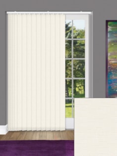 Gridlock Oyster 89mm Daylight Vertical Blind