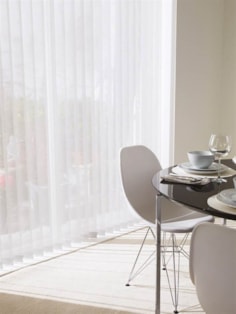 White 89mm Sheer Vertical Blind