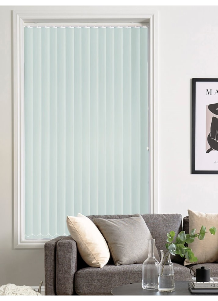 Tiree Duck Egg 89mm Blackout Vertical Blind