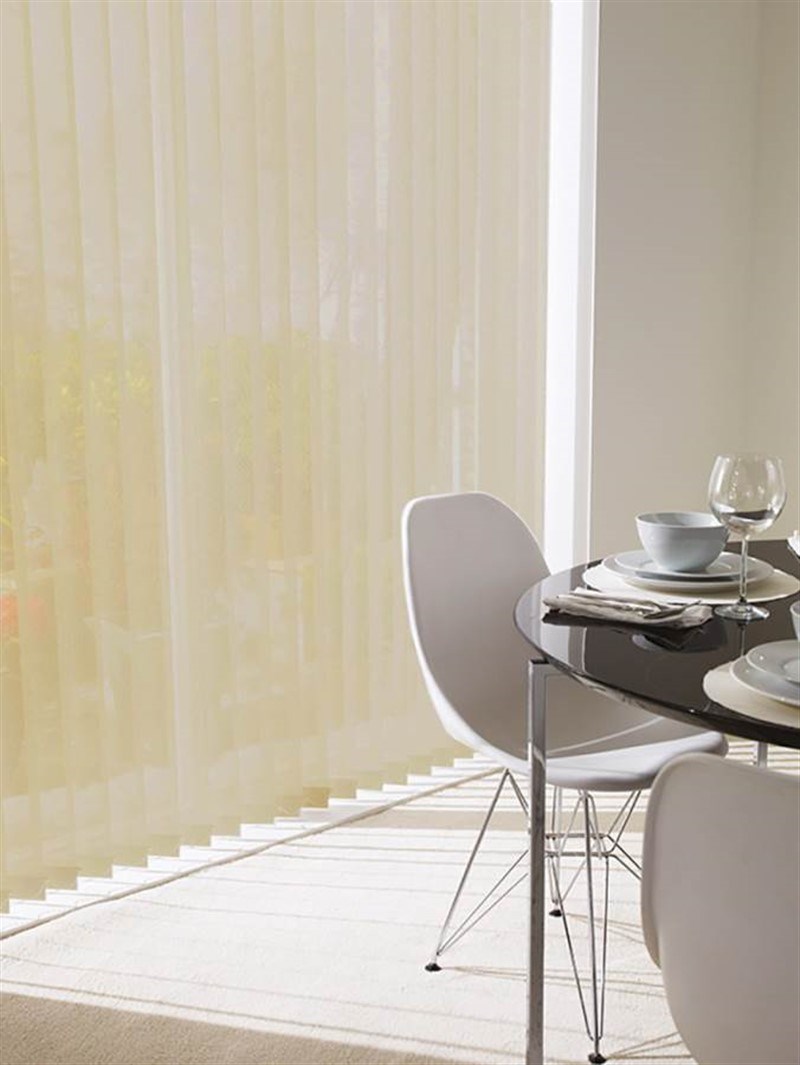 Sand 89mm Sheer Vertical Blind Replacement Slats