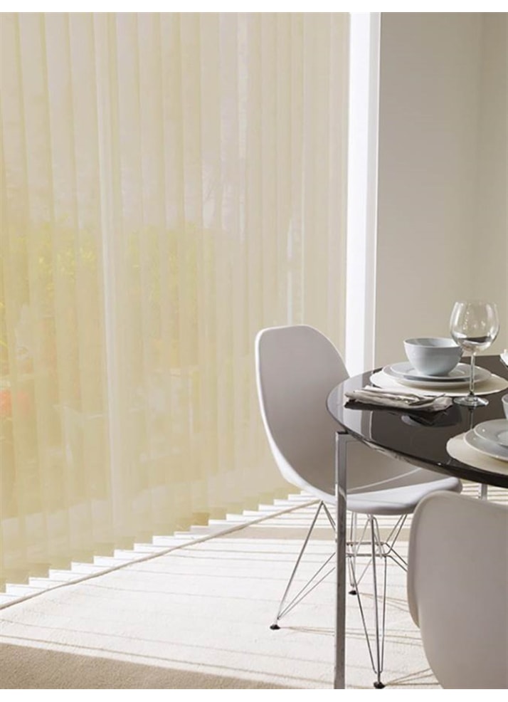 Sand 89mm Sheer Vertical Blind Replacement Slats