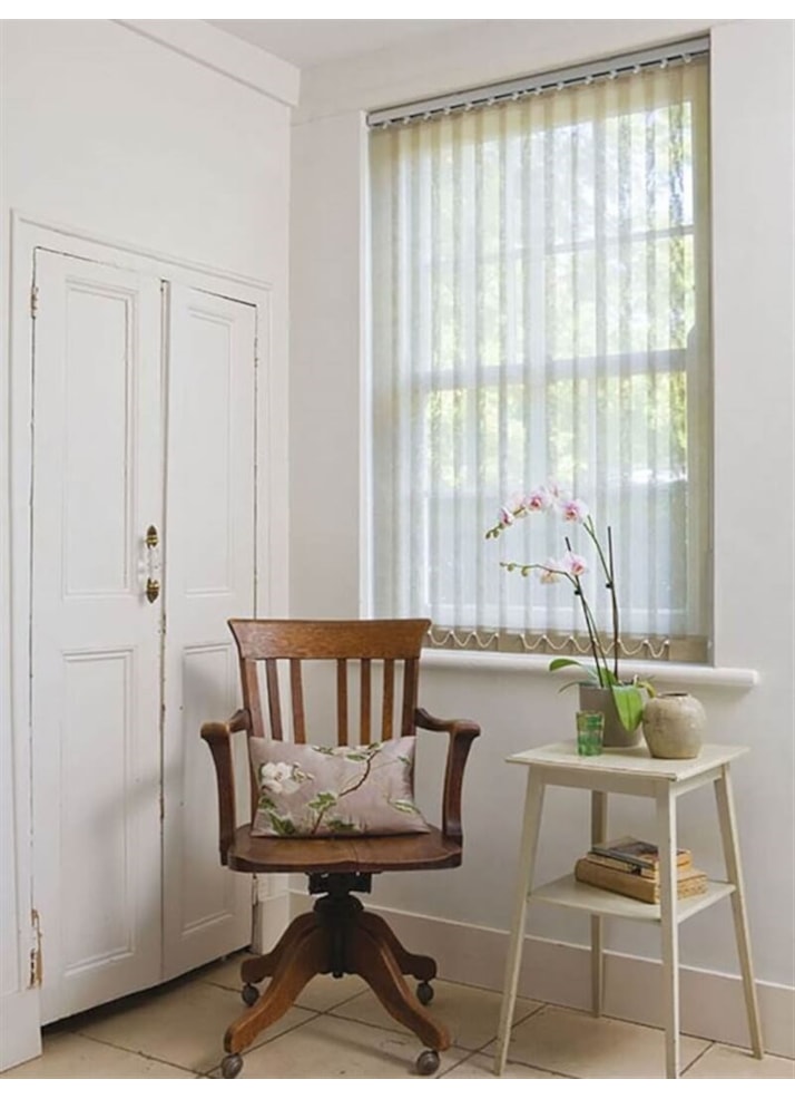 Pale Mint Sheer 89mm Vertical Blind Replacement Slats