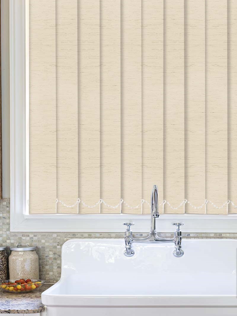 Contrast Stone Waterproof 89mm Vertical Blind Replacement Slats