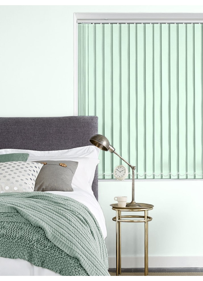 Dewy Green 89mm Blackout Vertical Blind