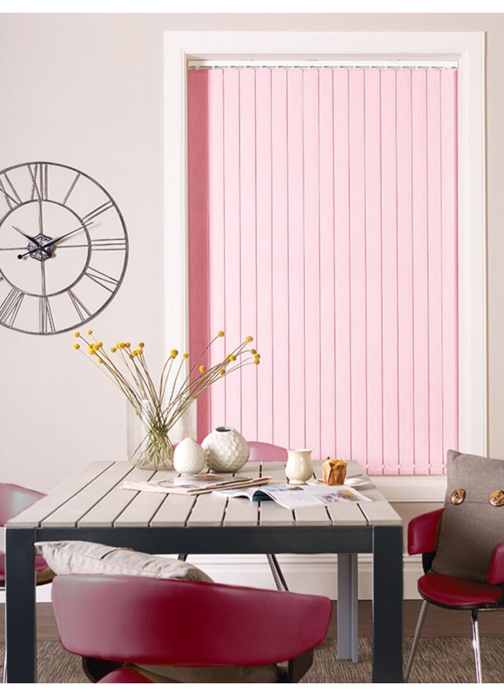 Mochi Pink 89mm Blackout Vertical Blind