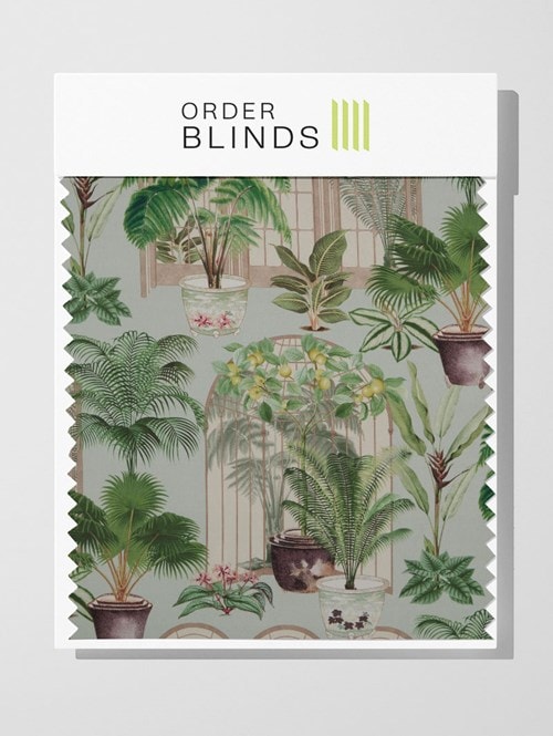 Victorian Glasshouse Mist Roman Blind