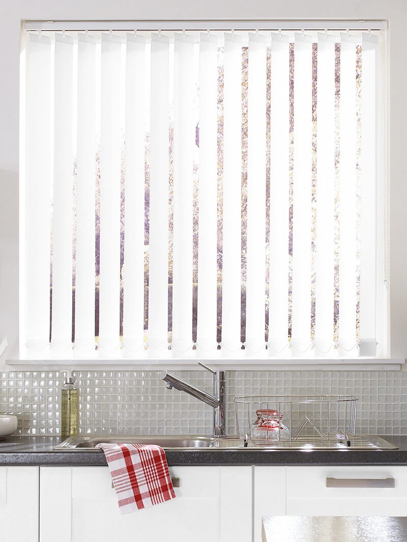 White 89mm Daylight Vertical Blind