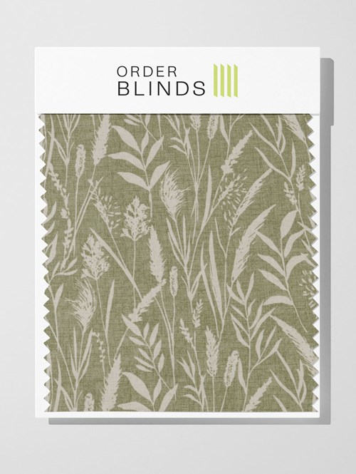 Wild Grasses Hemp Roman Blind