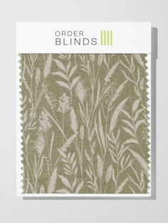 Wild Grasses Hemp Roman Blind