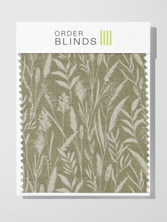 Wild Grasses Hemp Roman Blind