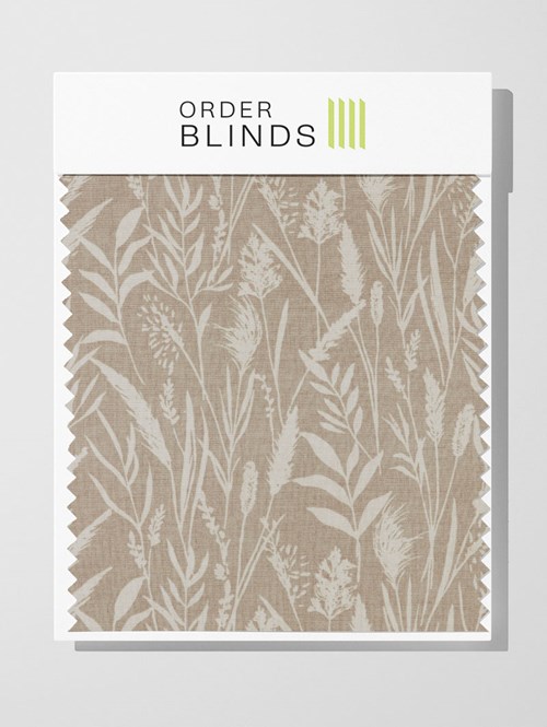 Wild Grasses Linen Roman Blind