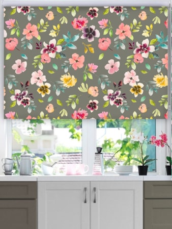 Wildflower Dusk Floral Roller Blind