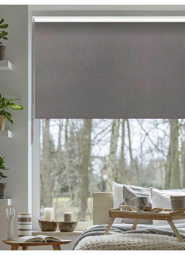 Windsor Dark Grey Blackout Thermal Roller Blind