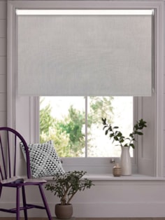 Windsor Light Grey Blackout Thermal Roller Blind