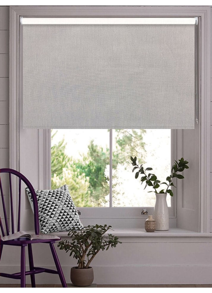 Windsor Light Grey Blackout Thermal Roller Blind