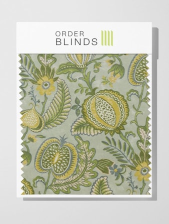 Winter Fruits Sage Roman Blind