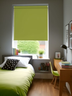 Zesty Green Blackout Thermal Roller Blind