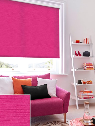 New York Fuchsia Pink Roller Blind