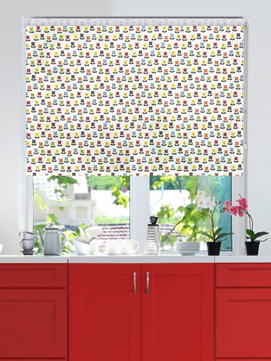 Flower Power Dim Out Floral Roller Blind