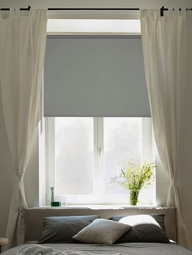 Shoreline Grey Blackout Thermal Roller Blind