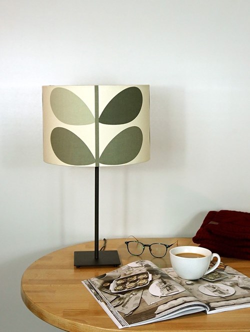 orla kiely grey lampshade