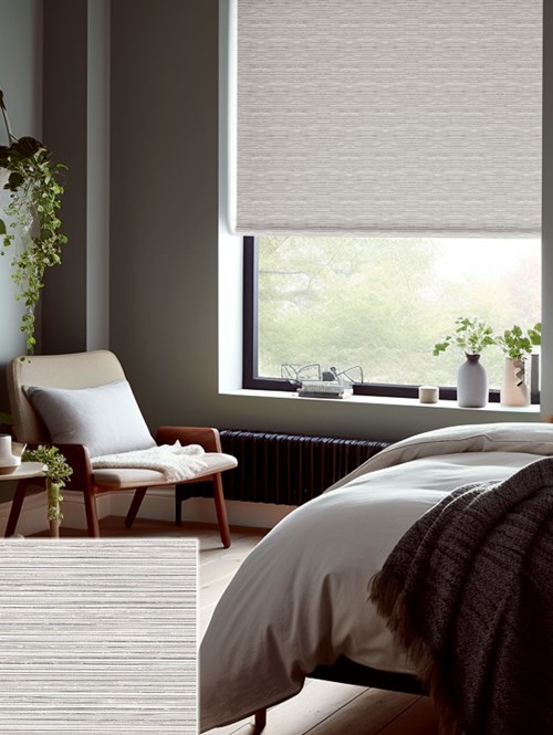 Paris Mushroom Blackout Thermal Roller Blind