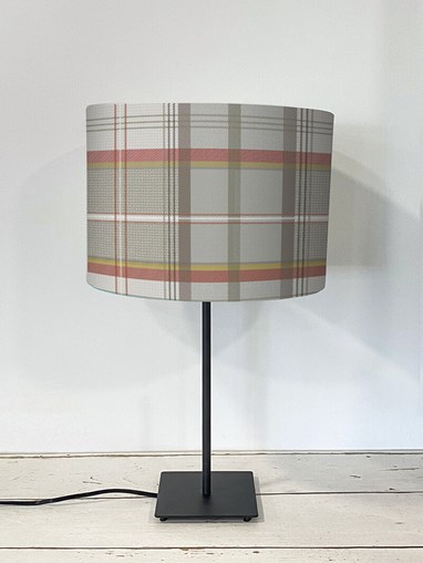 Tartan Rust Lampshade