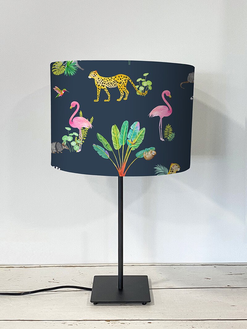 Safari Soiree Navy Lampshade